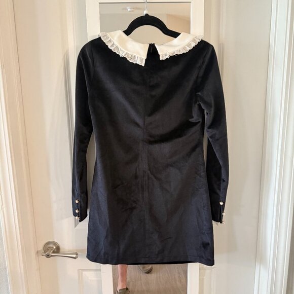 NEW Sister Jane Aquarius Scoop Neck Mini Dress Size Small Color Black White - Picture 5 of 9